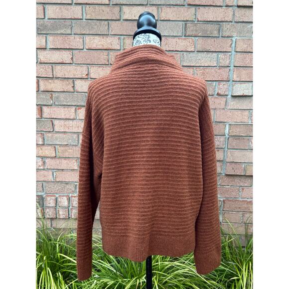 NWT Madewell Women’s Mock Turtleneck Sweater, Large - Picture 3 of 8